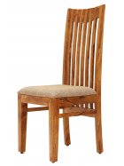 Židle s polstrovaným sedákem z indického masivu palisandr