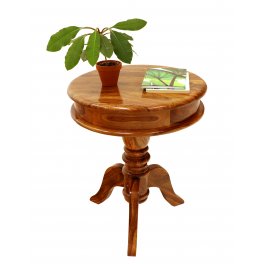 Kulatý stolek z indického masivu palisandr