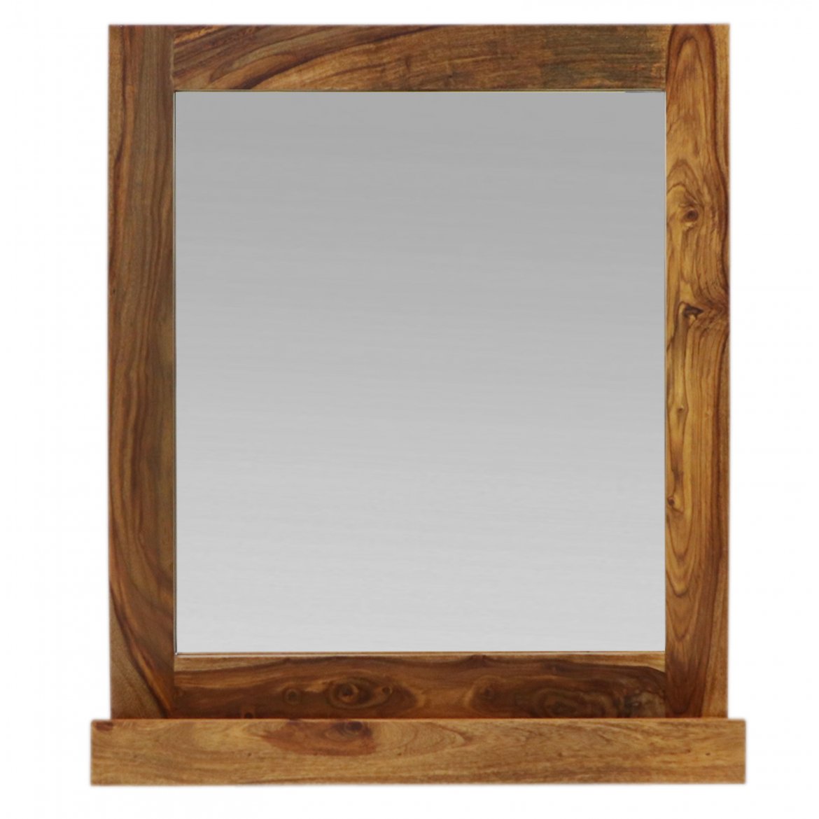 Levně Zrcadlo Amba 70x80 z indického masivu palisandr / sheesham