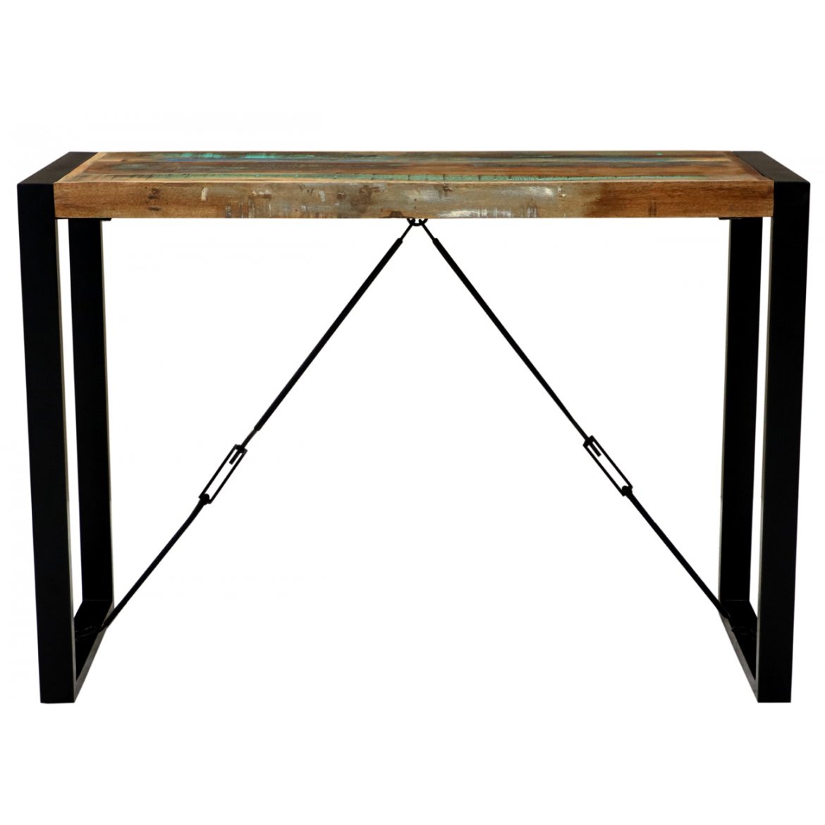 indickynabytek.cz - Konzolový stůl 110x76x40 Retro z recyklovaného mangového dřeva